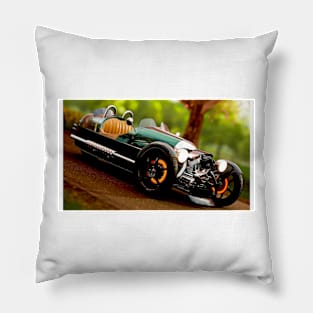 Morgan 3 Wheeler Cartoon Pillow