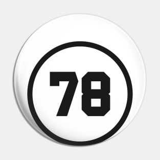 The Number 78 Pin