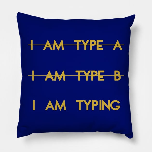 My personality type Pillow by PrintArtdotUS