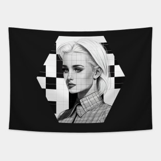 Pretty Mod Girl Tapestry