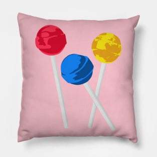 Trio Of Lollipops Pillow