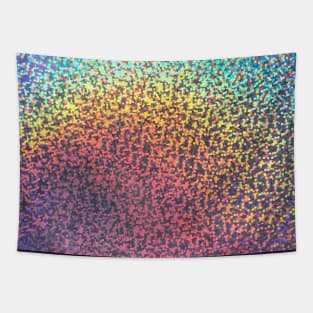 Rainbow Sparkle Faux Holographic Effect Tapestry