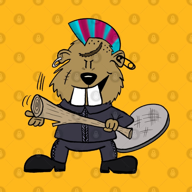Cartoon Beaver by Hallo Molly