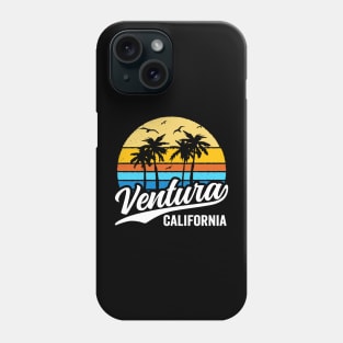 Ventura California Vintage Sunset Palm Trees 70s Retro Phone Case