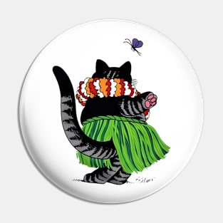 B-Kliban-Cat-Hula-Hawaii Pin