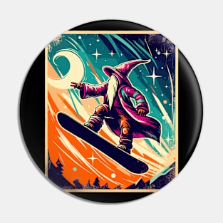 Wizard snowboarder Pin