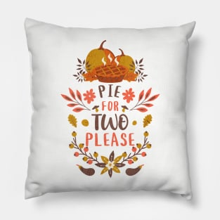 Pie For Two Thanksgiving Pregnancy Announcement Pillow