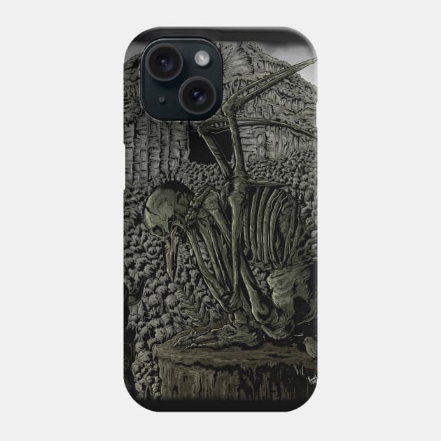 El Hombre Pájaro (Original Art) Phone Case by Hvmbertogarza