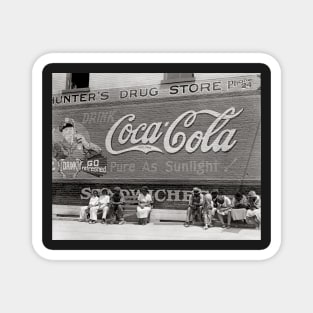 Soda Pop Billboard, 1939. Vintage Photo Magnet