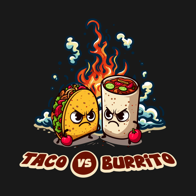 Taco vs Burrito - The Ultimate Showdown by TeeHeeFun