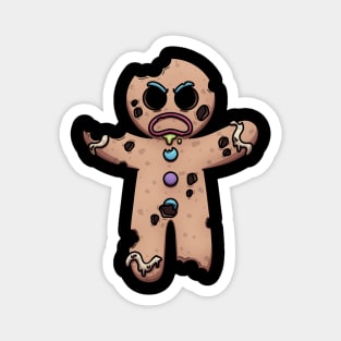 Zombie Gingerbread Man Magnet