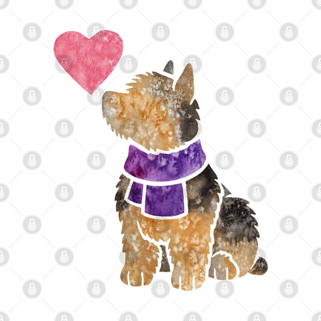 Norwich Terrier by animalartbyjess