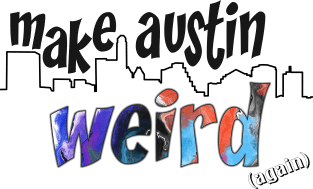 Make Austin Weird Austin Skyline Magnet