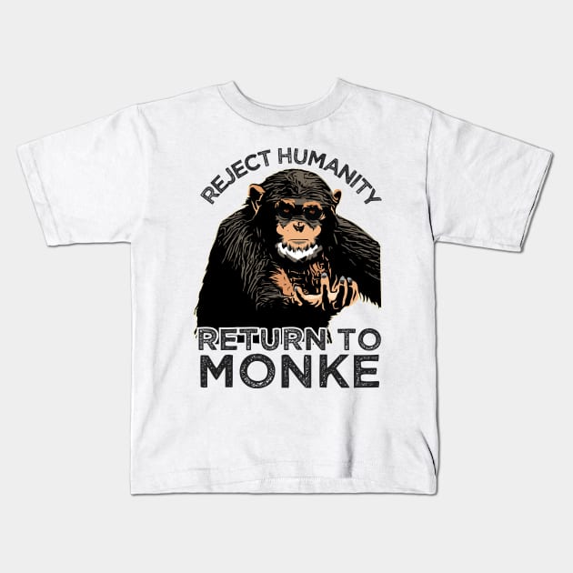 Reject Humanity Return to Monke Evolution Funny Chimp Meme