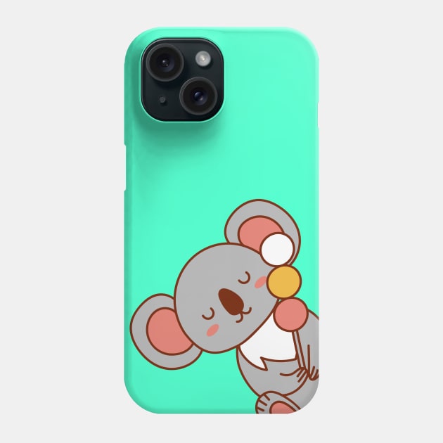 Cute Sleeping Koala Kid Phone Case by Craft With Me