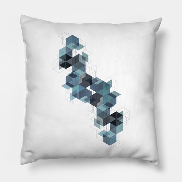 cube architecture Pillow by bobyberto