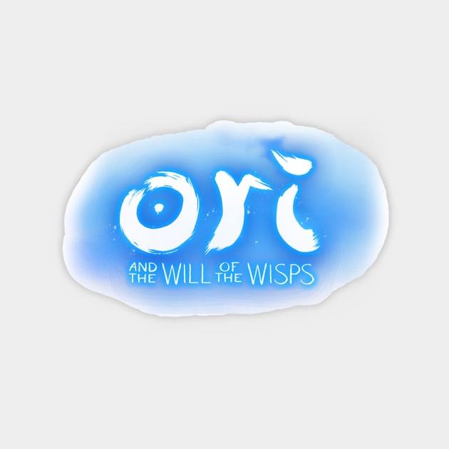 Ori And The Blind Forest Blue Logo Magnet by Health