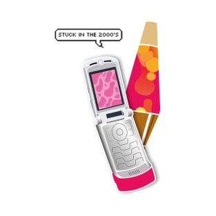 Stuck in the 2000's - Lava Lamp Motorola Razr T-Shirt