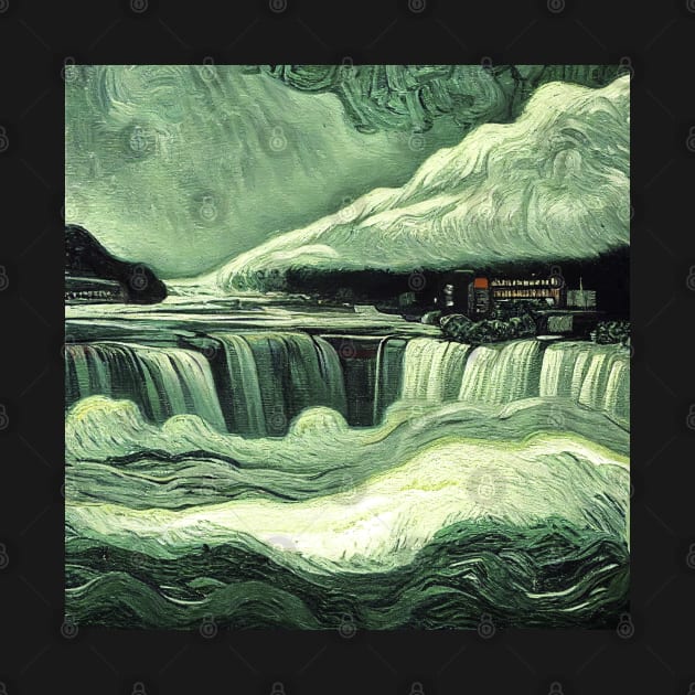 Niagara Falls in Van Gogh's style by Classical