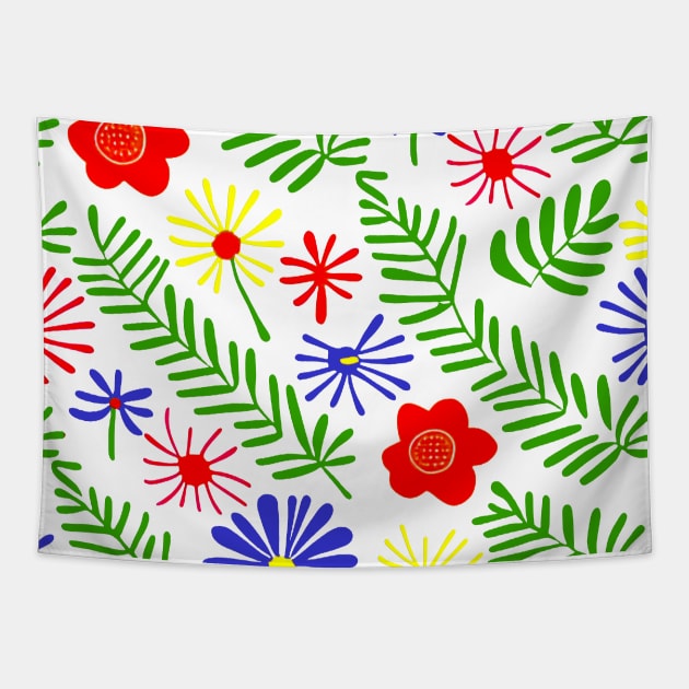 Flashback to Early Works: Rainforest Flowers 2 (MD23SMR018) Tapestry by Maikell Designs