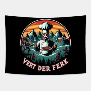 Vert Der Ferk Vintage Tapestry