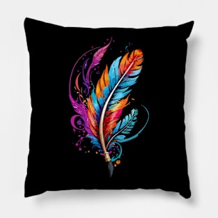 Bird Feathers Pillow