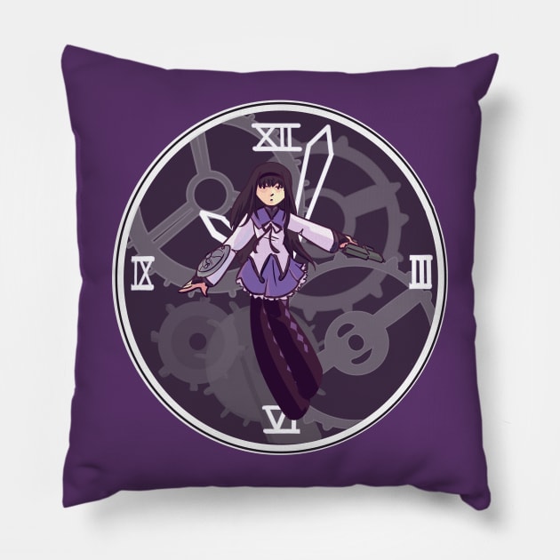 homura akemi Pillow by inkpocket