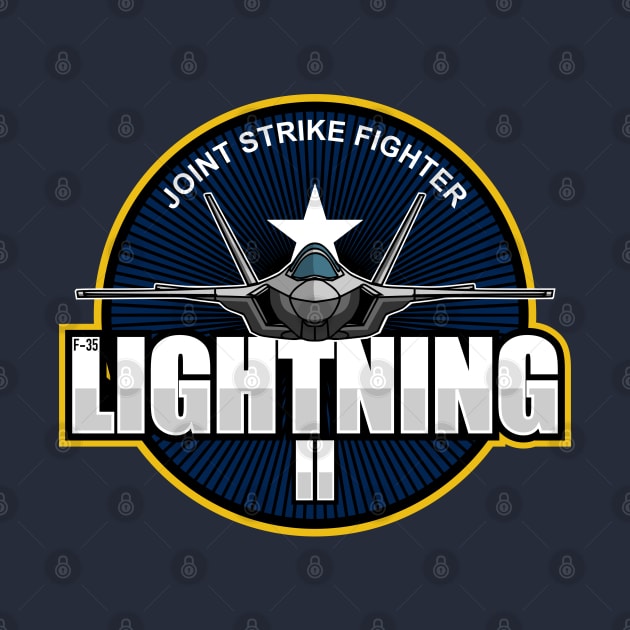 F-35 Lightning 2 Patch (Small logo) by TCP