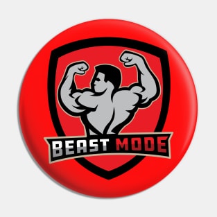 Body Building Muscle Beast Mode Pin