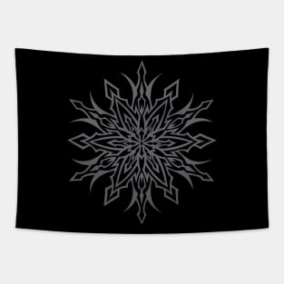 SYM STAR-TRIBAL- SNOWFLAKE DESIGN -SILVER Tapestry