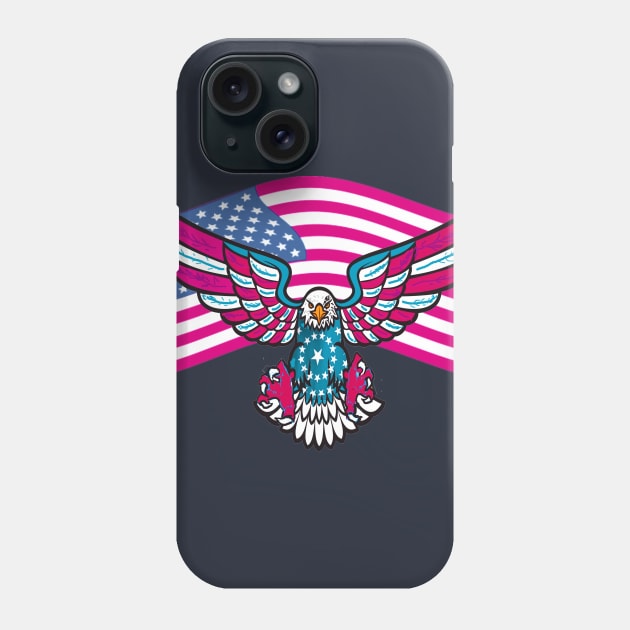 AMERICAN FLAG EAGLE Phone Case by SHOW YOUR LOVE