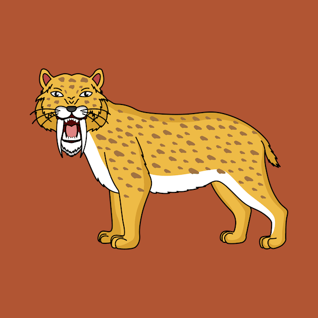 Saber-toothed tiger illustration by Cartoons of fun