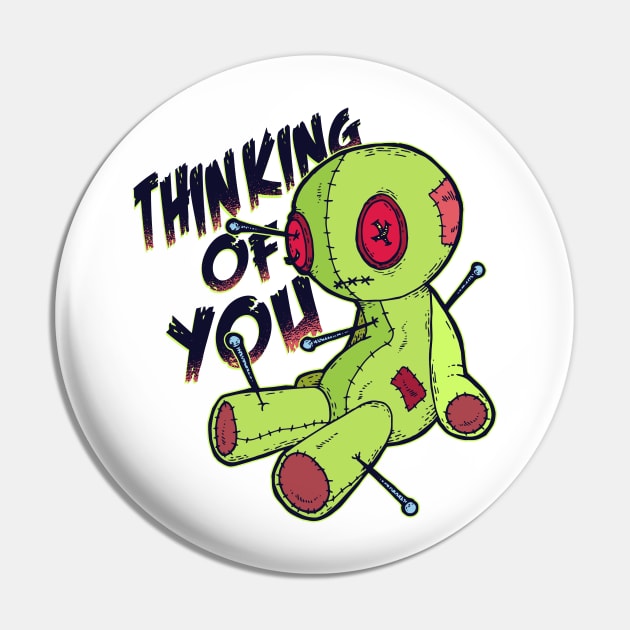 Voodoo Doll Thinking of you Pin by madeinchorley