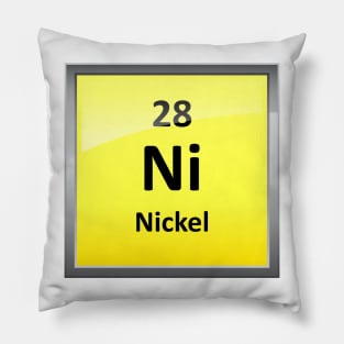 Nickel Element Symbol - Periodic Table Pillow