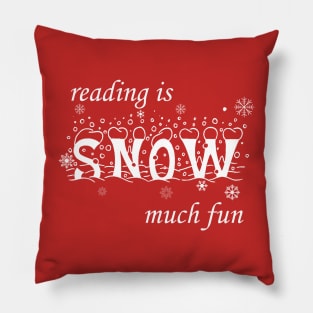 Reading Is Snow Much, winter 2023 Pillow