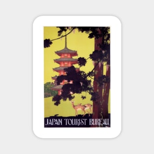 JAPAN Tourist Bureau Japanese Tourism Vintage Travel Magnet