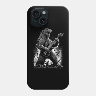 Godzilla Playing a Guitar Phone Case