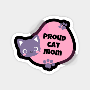 proud cat mom Design Magnet