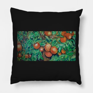 THE ORANGE BUSH AT ROSSER PARK Pillow