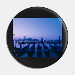 Evening gondolas Pin