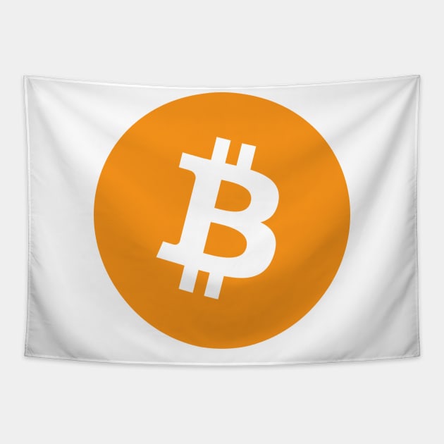 Bitcoin Icon Tapestry by NATEnTATE