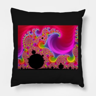 psychedelic mandelbrot world Pillow