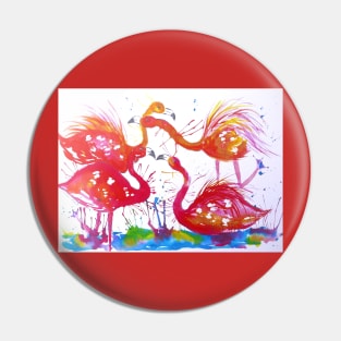 Funky Flamingos Pin