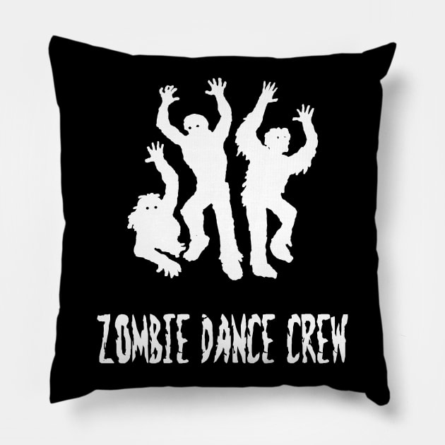 Zombie Dance Crew Dancing Zombies Pillow by StacysCellar