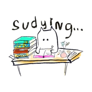 STUDYING CAT... HMM HMM T-Shirt