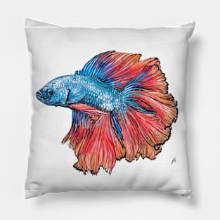 Siamese Fighting Fish Pillow