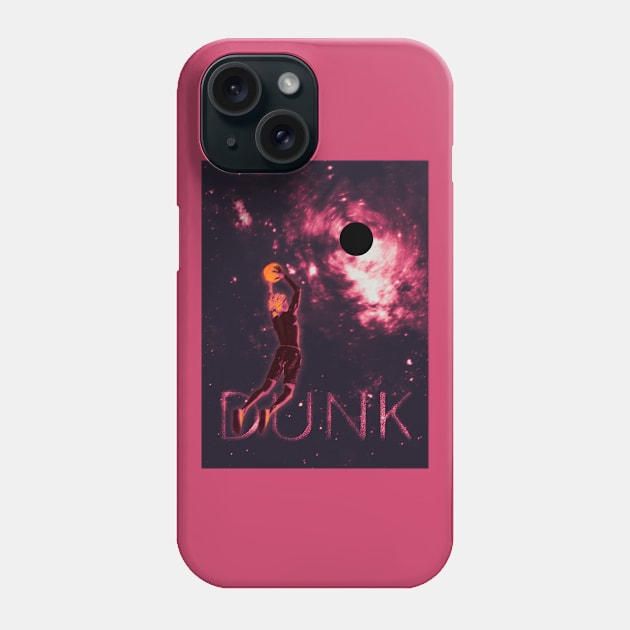 Space Dunk Basket ball Illustration Phone Case by ARTIZIT