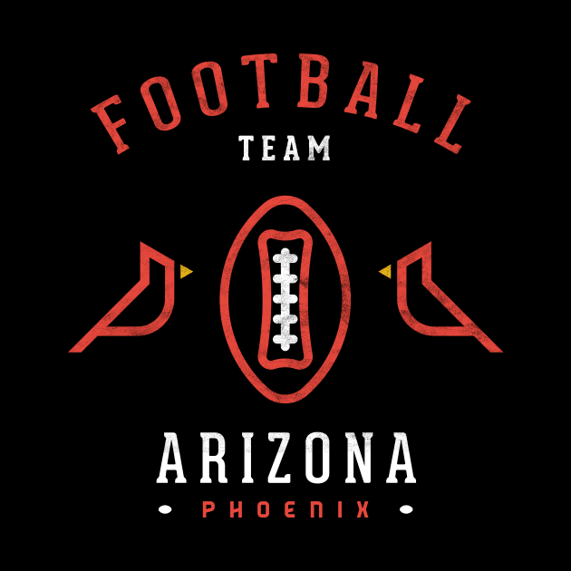 Modern Arizona Cardinals Emblem Football Team by BooTeeQue