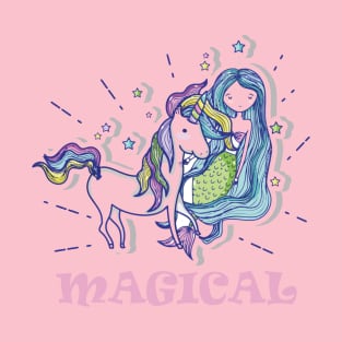 Uni Mermaid Magical Unicorn T-Shirt