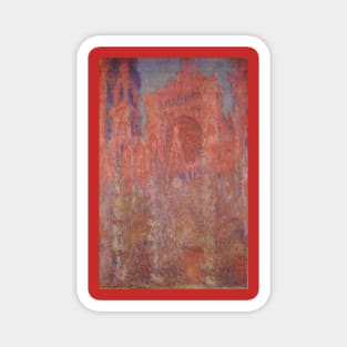 Rouen Cathedral by Claude Monet Magnet